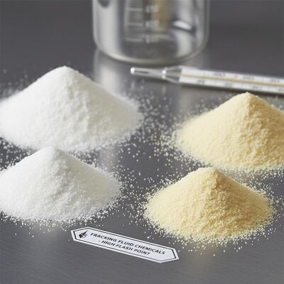 جسيمات بيضاء أو مصفرة مساحيق مواد كيميائية لسائل التكسير فعالة في درجات حرارة من 40 درجة فهرنهايت إلى 300 درجة فهرنهايت نقطة وميض عالية